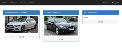 Mototo (A website to find the exact car...